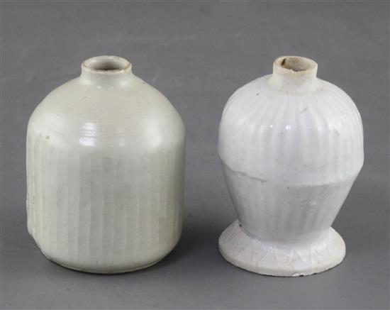 A Chinese Ding ware pot and a Qingbai pot, Song dynasty,